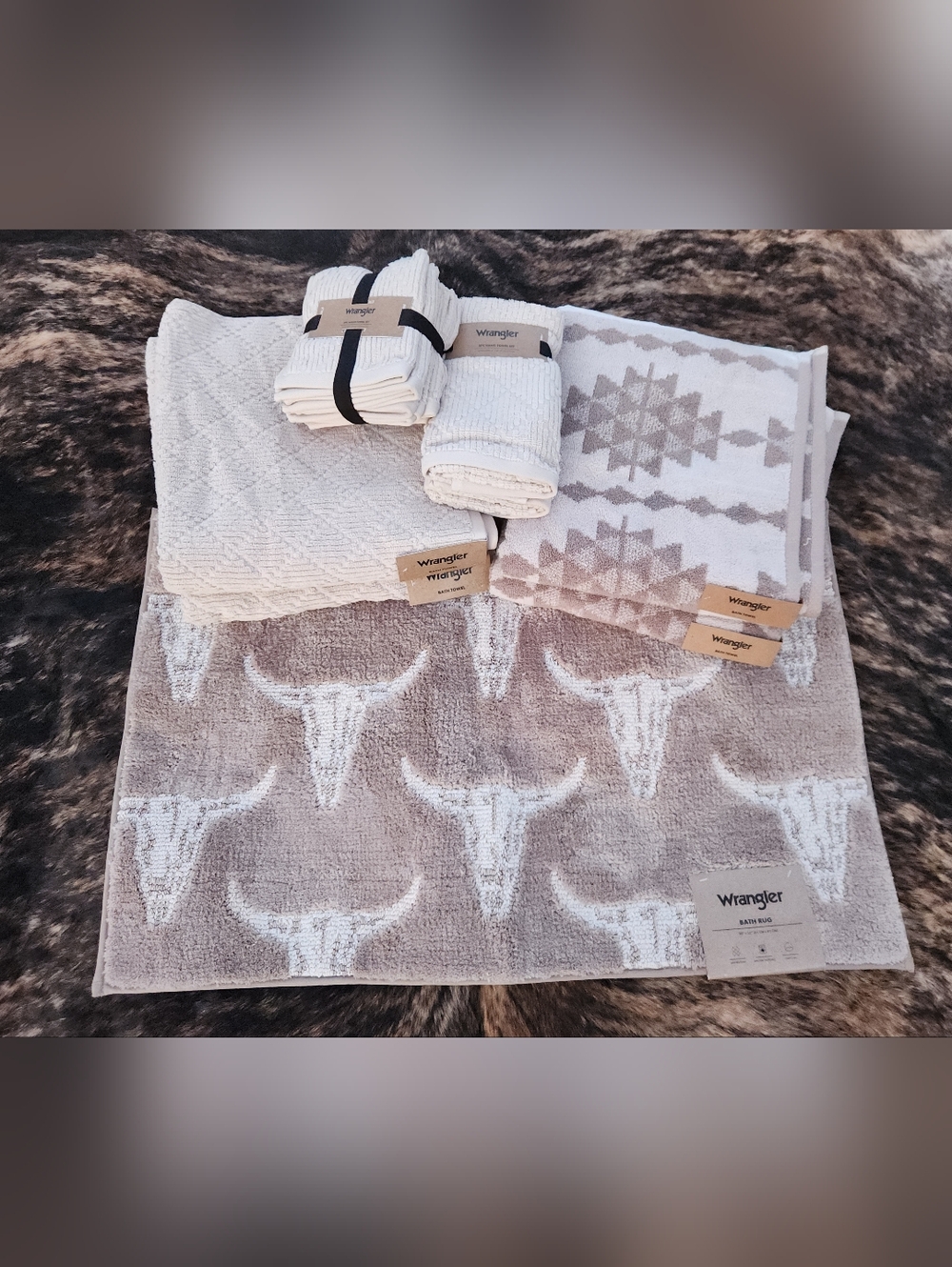 Wrangler Southwestern Bath Towel & Rug Set